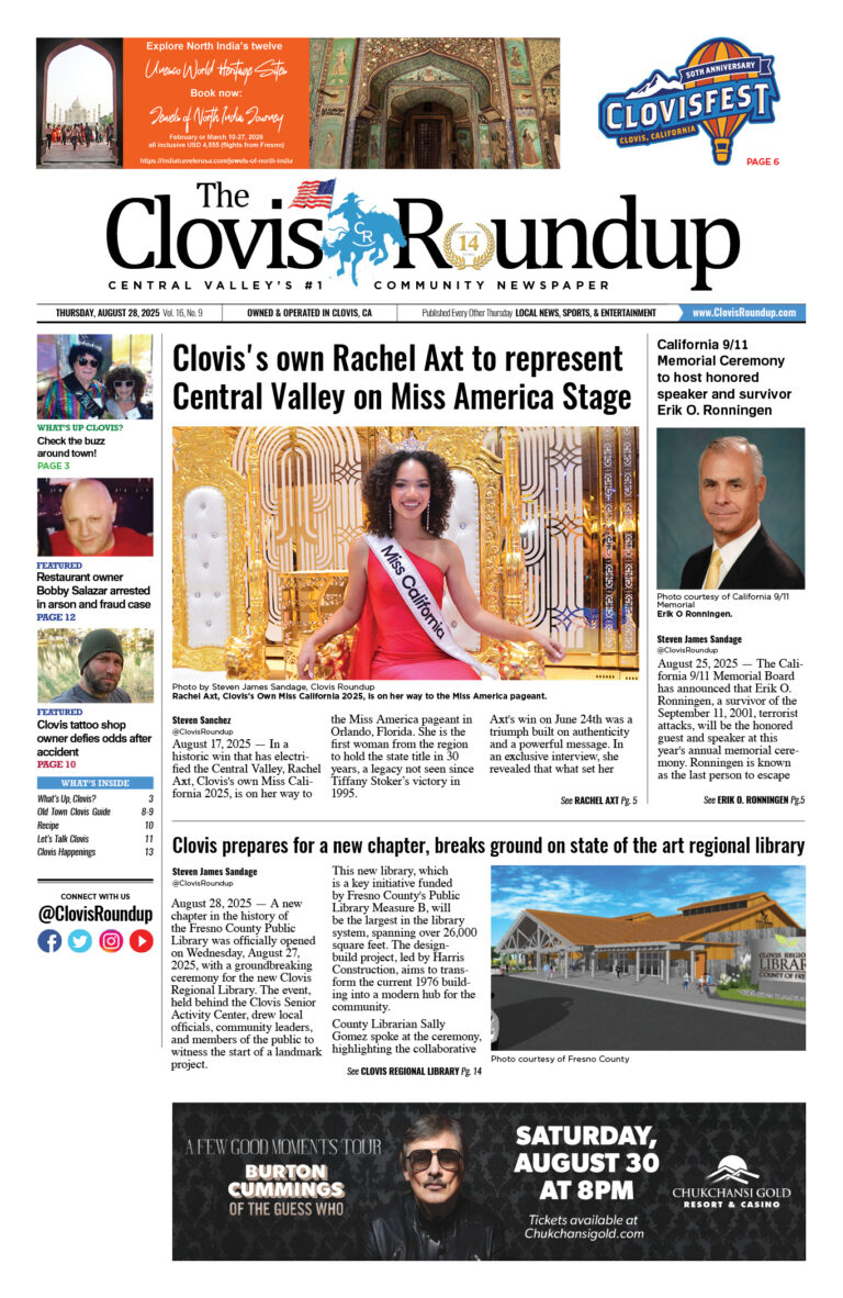 Clovis Roundup – August 28, 2025