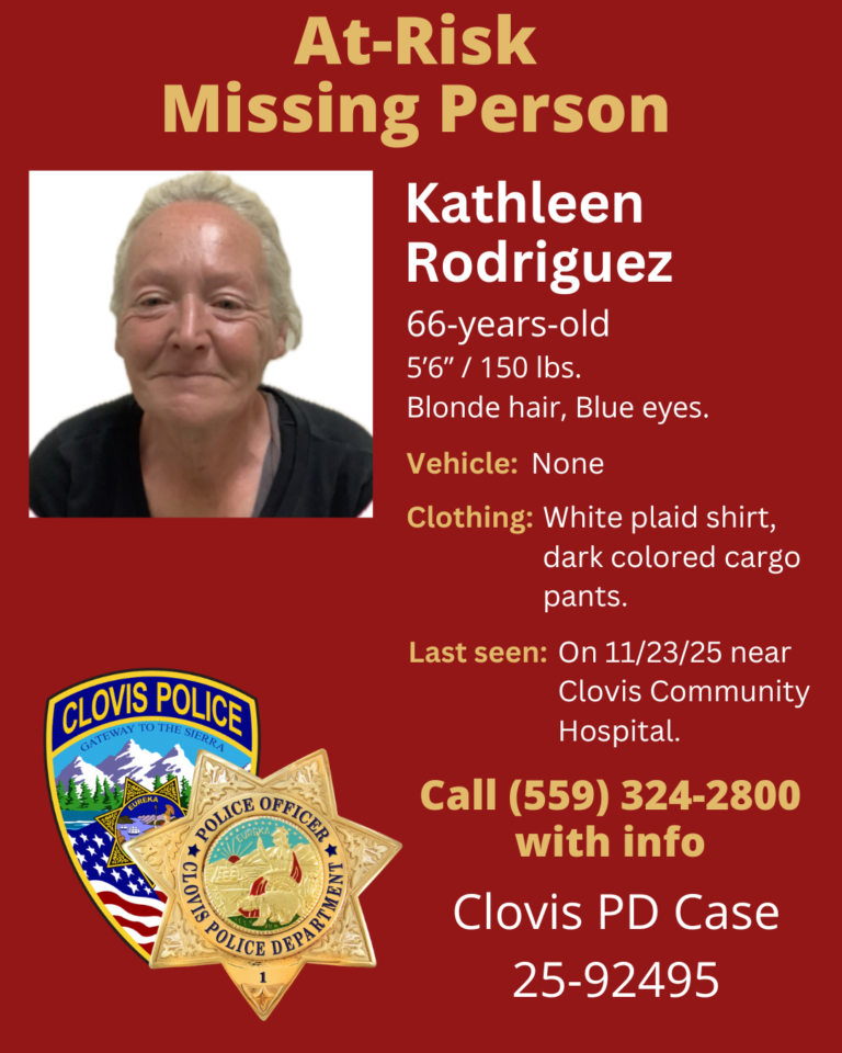 Clovis Police seek public’s help locating at-risk missing woman