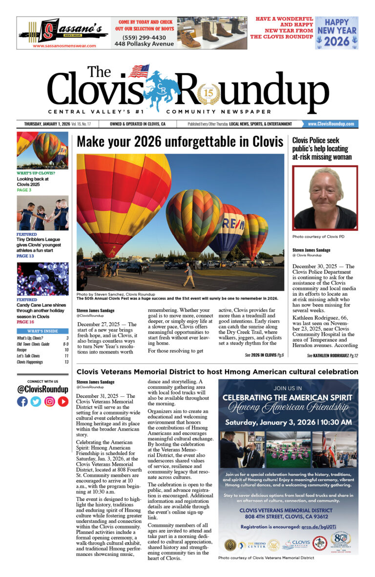 Clovis Roundup – January 1, 2026